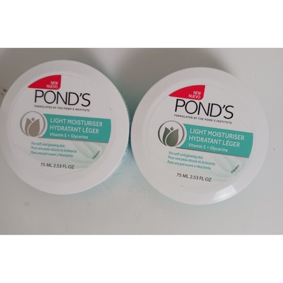 (2) POND'S Light Moisturizer, Vitamin E + Glycerine Non-Oily, 2.53oz - Picture 6 of 6